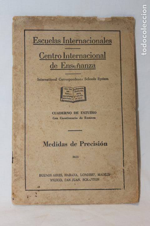 Libros de segunda mano: CUADERNO DE ESTUDIO, MEDIDAS DE PRECISION, CEDECO, 1949, MADRID - Foto 1