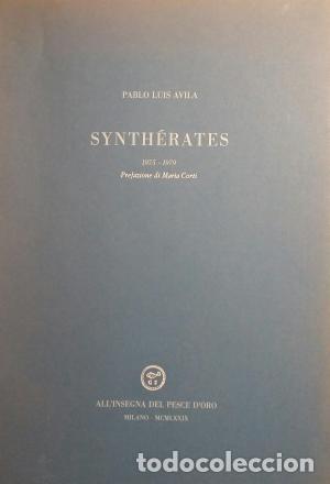 Libros de segunda mano: Synth&eacute;rates ( edici&oacute;n en italiano) Pablo Lu&iacute;s &Aacute;vila - Foto 1