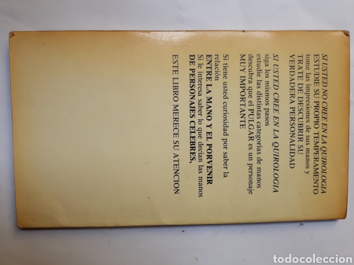 Libros de segunda mano: Libros parapsicologia tarot - la quiromancia el car&aacute;cter en sus manos - Foto 3