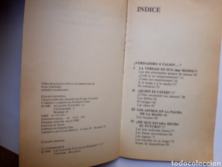 Libros de segunda mano: Libros parapsicologia tarot - la quiromancia el car&aacute;cter en sus manos - Foto 7