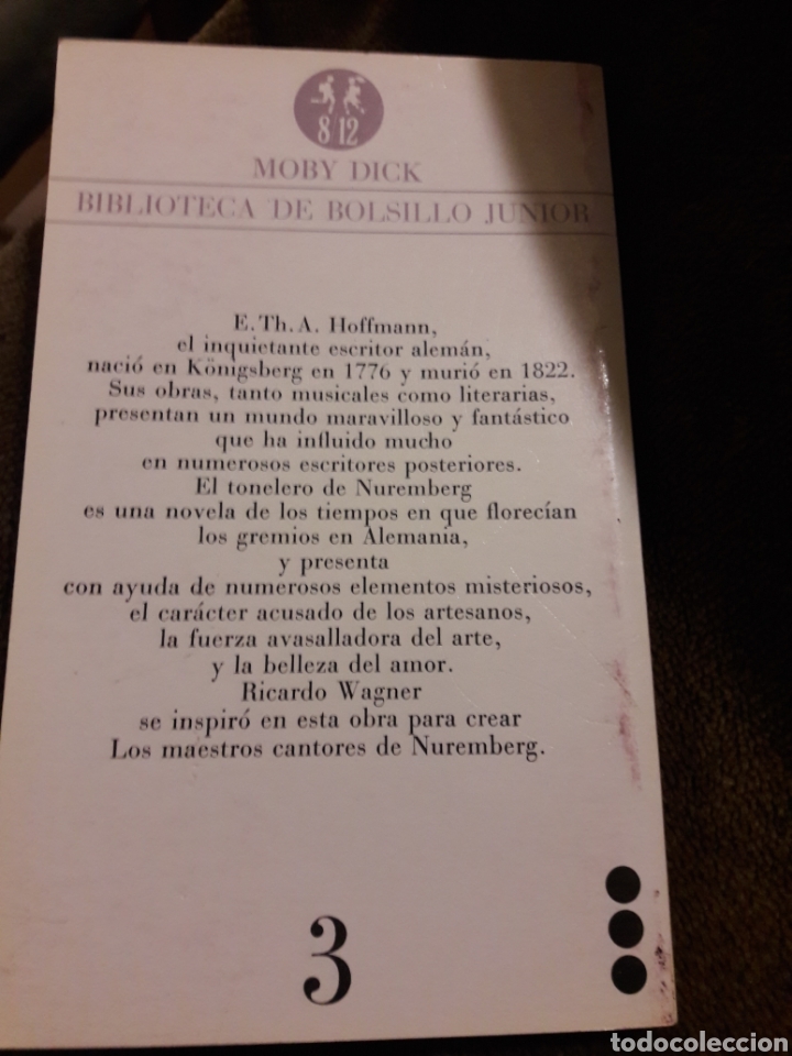 Libros de segunda mano: El tonelero de nuremberg. Por E. Th. A. Hoffmann. Moby Dick 1980 - Foto 2