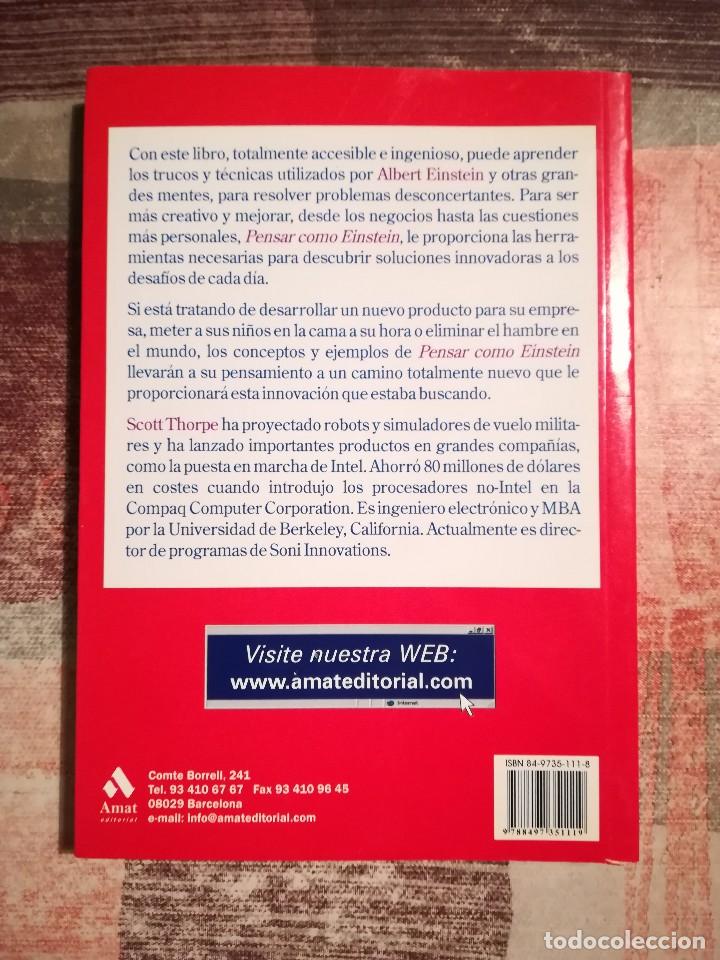 Libros de segunda mano: Pensar como Einstein. Problemas imposibles de la vida cotidiana - Scott Thorpe - Foto 2