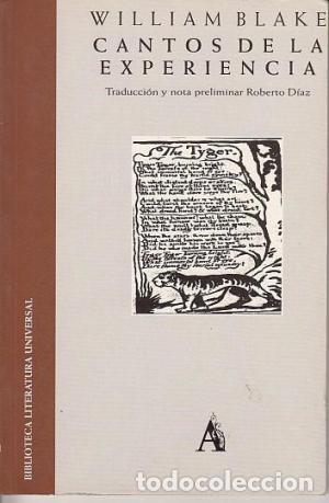 Libros de segunda mano: Cantos de la experiencia -William Blake - Foto 1