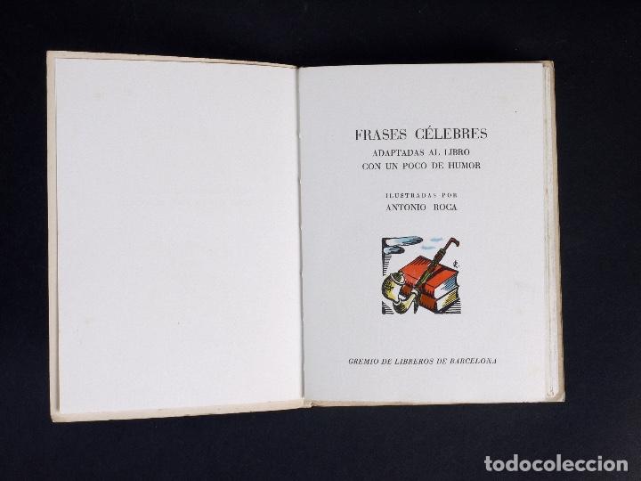 Libros de segunda mano: FRASES CELEBRES ADAPTADAS AL LIBRO, BARCELONA 1960 - Foto 5