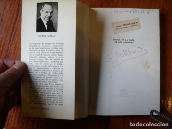 Libros de segunda mano: LIBRO BRIDGE EN LA CASA DE LOS ANIMALES VICTOR MOLLO - Foto 2