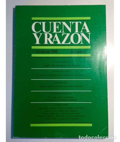 Libros de segunda mano: CUENTA Y RAZON. VV.AA.. Cuenta y Raz&oacute;n. 1981. - Foto 1