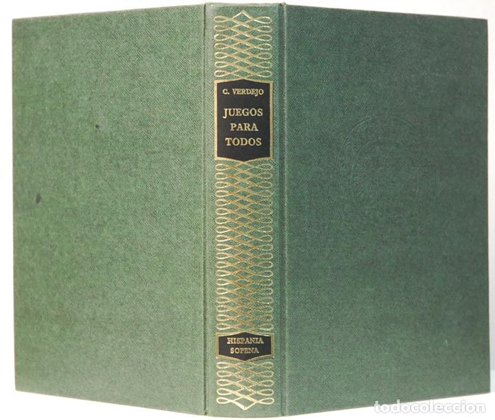 Libros de segunda mano: JUEGOS PARA  TODOS.-C.VERDEJO.EDITORIAL RAMON SOPENA.1965