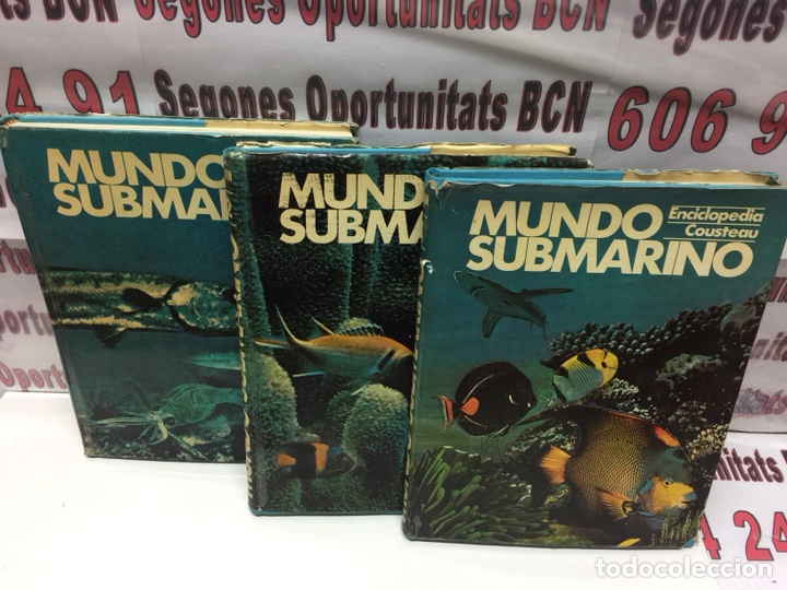 Libros de segunda mano: Mundo submarino enciclopedia Cousteau Tomo 1 - 2 -4