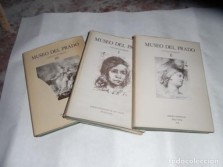 Libros de segunda mano: Museo del Prado, Catalogo de Dibujos, tres tomos - Foto 1