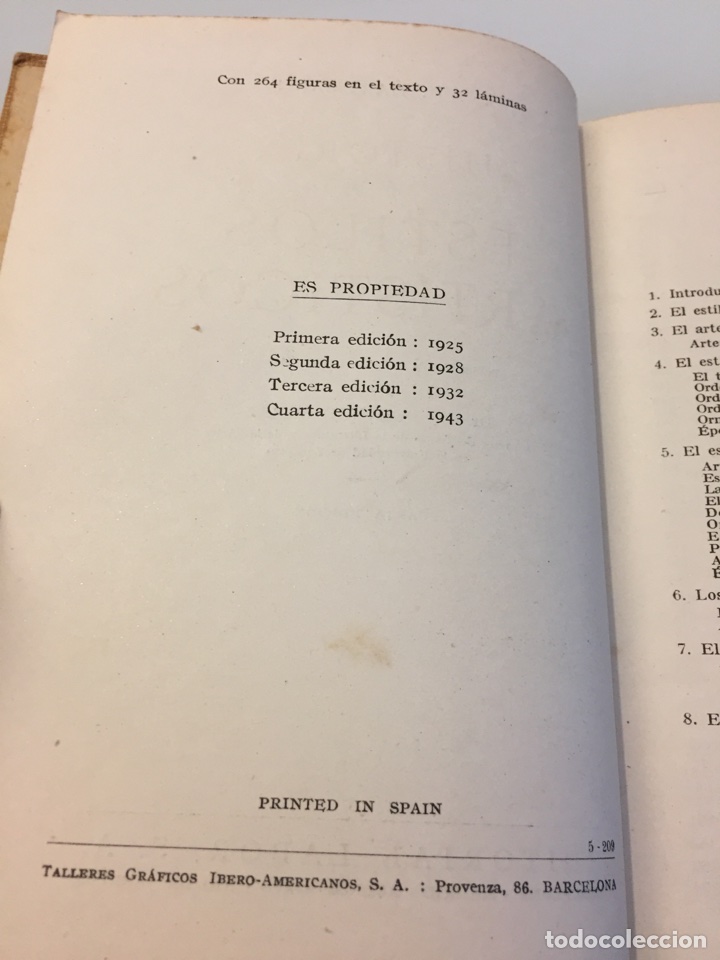 Libros de segunda mano: Libro Historia de los estilos art&iacute;sticos. Prof. K.D. Hartmann. - Foto 3
