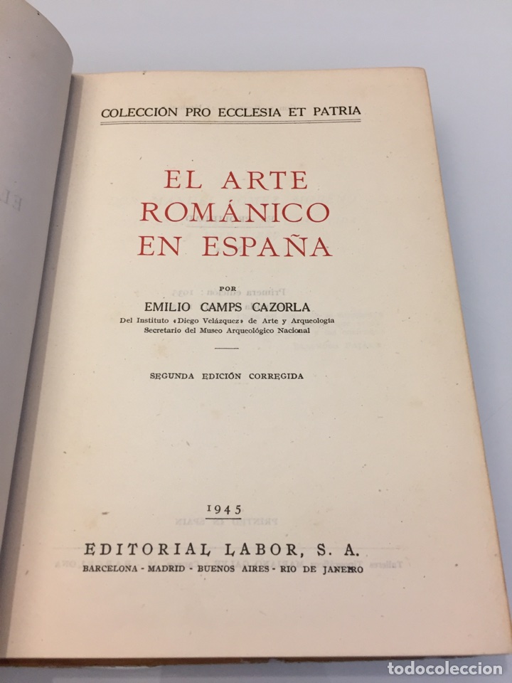 Libros de segunda mano: Libro El arte rom&aacute;nico en Espa&ntilde;a. E. Vamos Cazorla - Foto 3