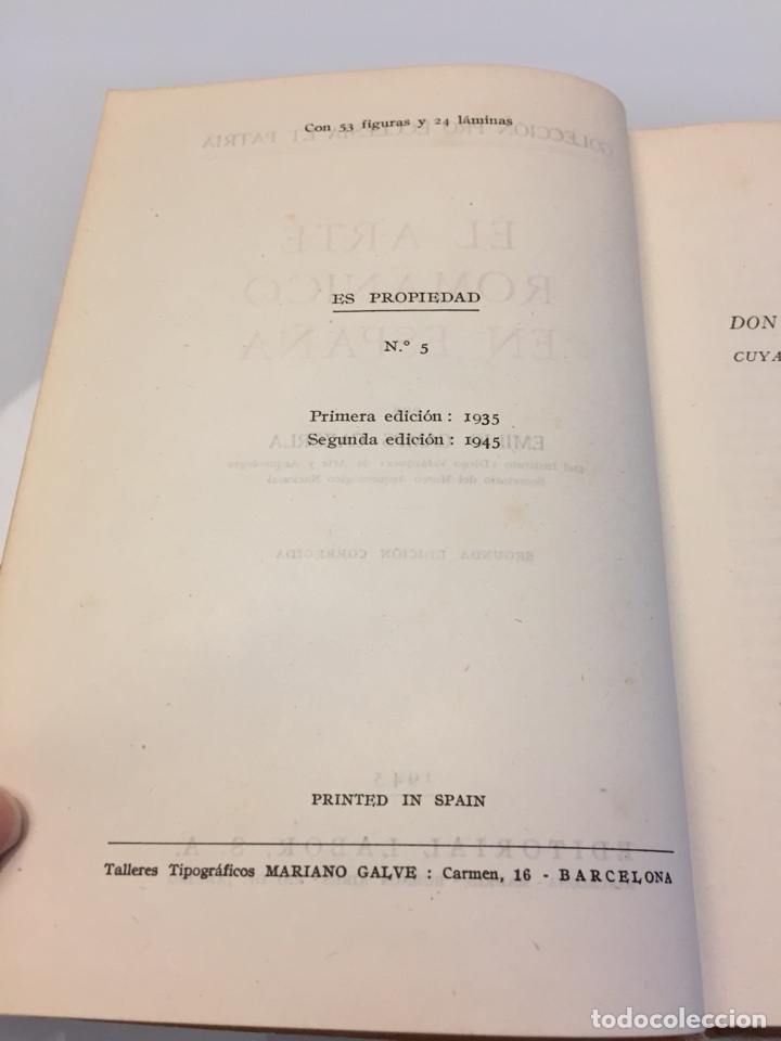 Libros de segunda mano: Libro El arte rom&aacute;nico en Espa&ntilde;a. E. Vamos Cazorla - Foto 4