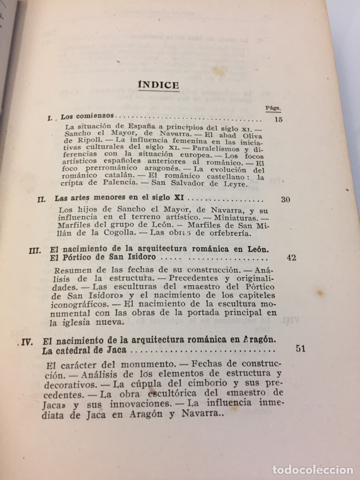 Libros de segunda mano: Libro El arte rom&aacute;nico en Espa&ntilde;a. E. Vamos Cazorla - Foto 5
