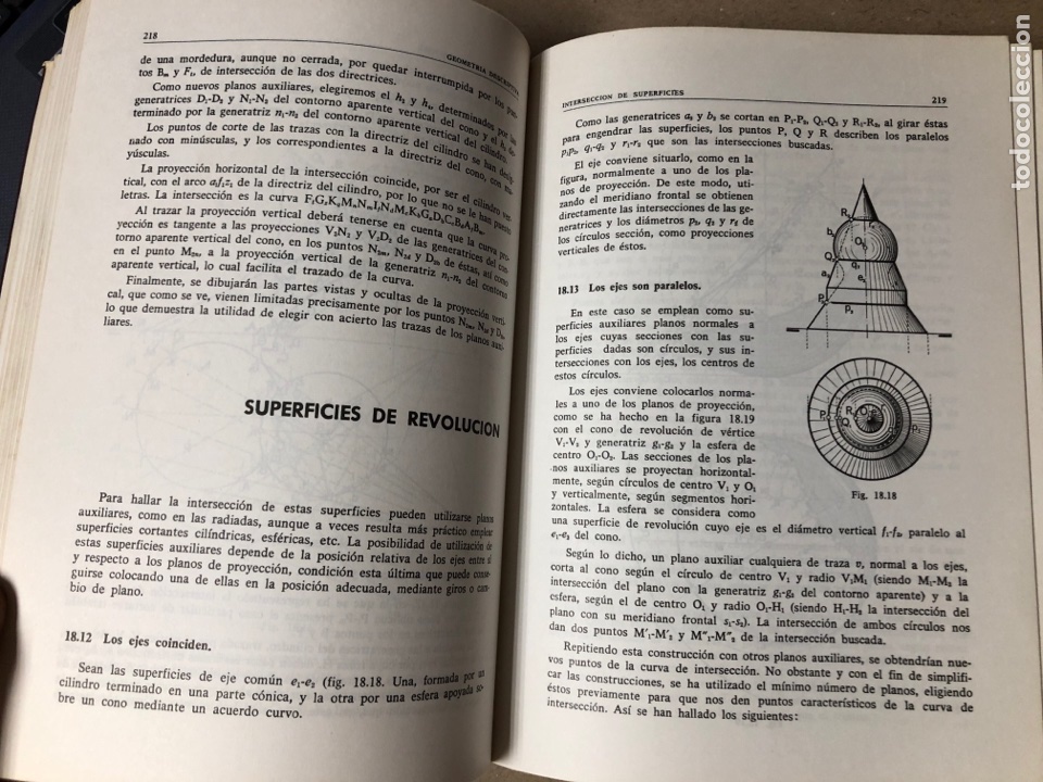Libros de segunda mano: GEOMETR&Iacute;A DESCRIPTIVA - E. IZQUIERDO ASENSI - ED. DOSSAT MADRID,1977. - Foto 2