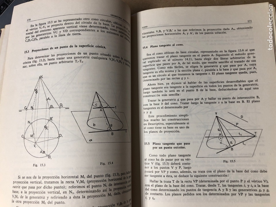 Libros de segunda mano: GEOMETR&Iacute;A DESCRIPTIVA - E. IZQUIERDO ASENSI - ED. DOSSAT MADRID,1977. - Foto 3