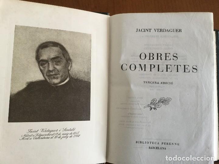 Libros de segunda mano: Obres Completes de Jacint Verdaguer. - Foto 3