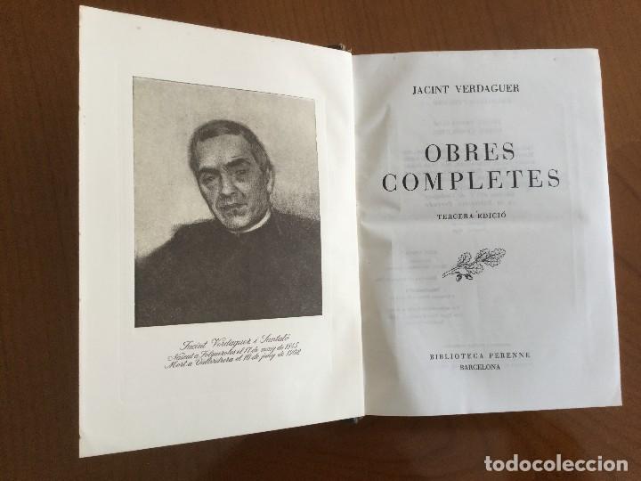 Libros de segunda mano: Obres Completes de Jacint Verdaguer. - Foto 3