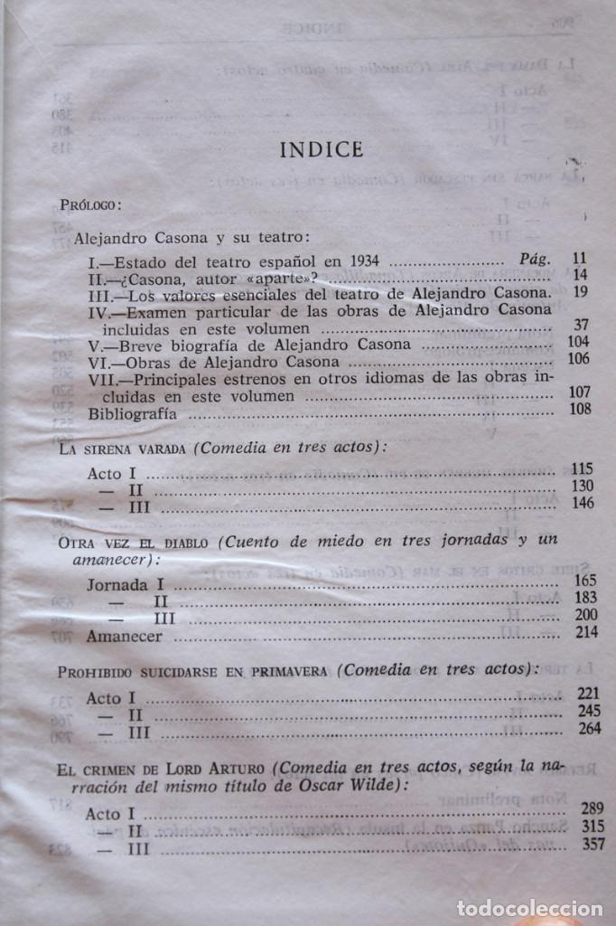 Libros de segunda mano: Alejandro Casona - Obras completas. 2 tomos - Aguilar PIEL - Foto 4