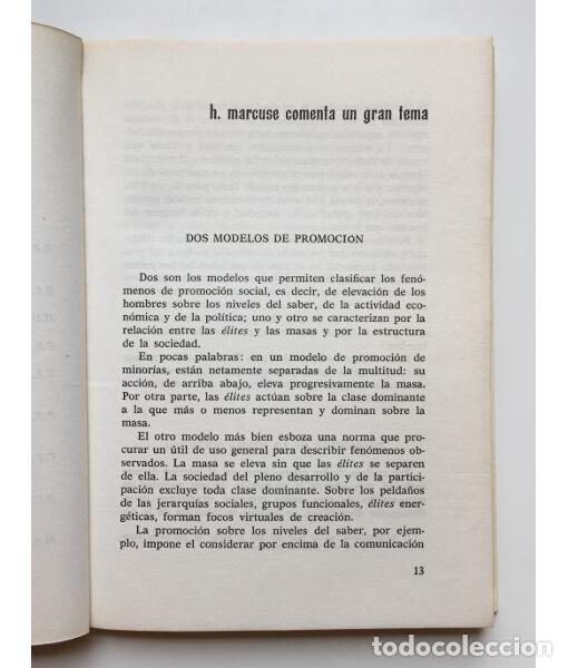 Libros de segunda mano: PERROUX INTERROGA A MARCUSE. PERROUX, Fran&ccedil;ois. Editorial Nova Terra. 1969. - Foto 3