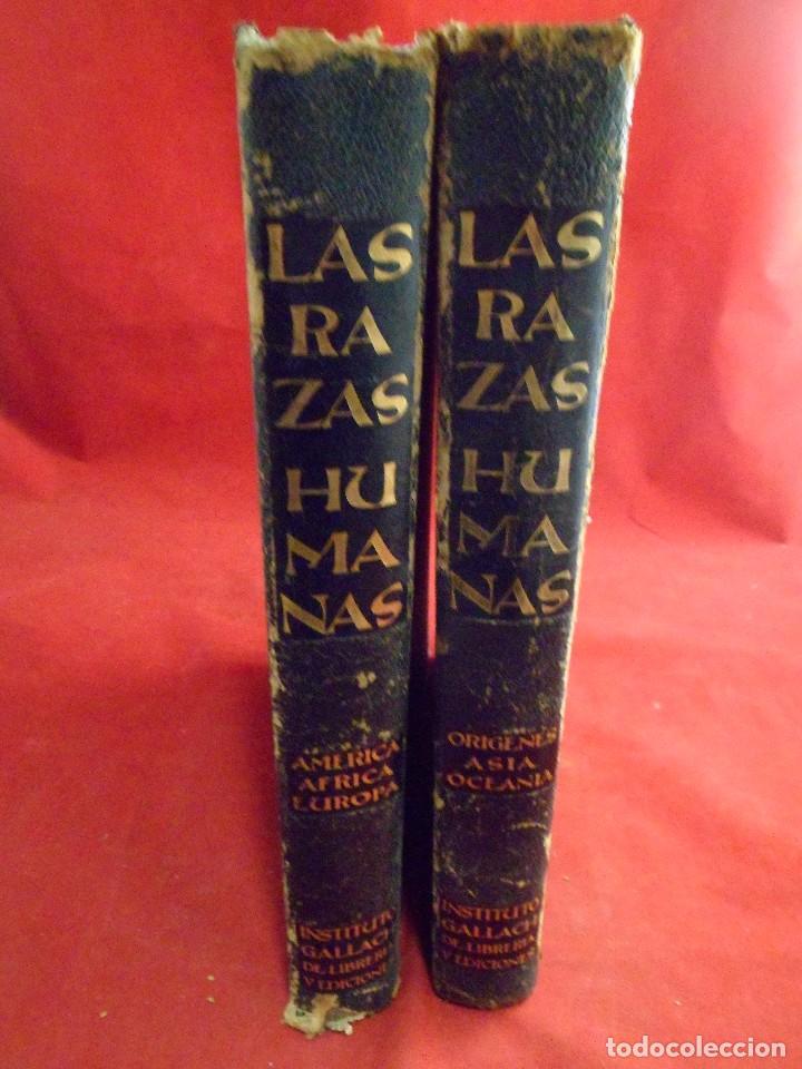 Libros de segunda mano: LAS RAZAS HUMANAS 2 TOMOS. INSTITUTO GALLACH. 1962 - Foto 2