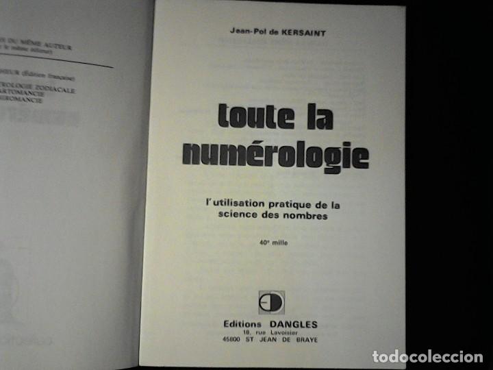 Libros de segunda mano: Toute la numerologie Jean- Paul de kerisaint - Foto 2