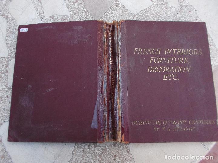 Libri di seconda mano: french interiors furniture, decoration, etc, thomas arthur strange,1950, todo catalogo en blanco y n