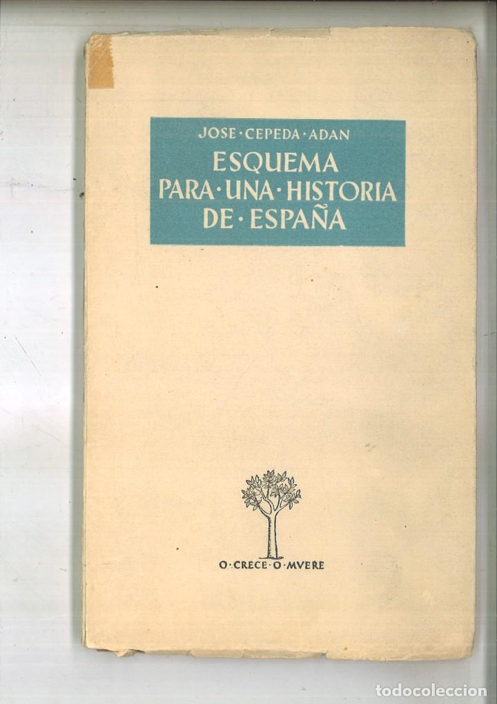 Libros de segunda mano: ESQUEMA PARA UNA HISTORIA DE ESPA&Ntilde;A. Jos&eacute; Cepeda Ad&aacute;n - Foto 1