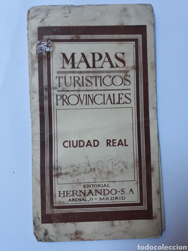 Libros de segunda mano: Libros publicidad mapas Ciudad Real - mapas tur&iacute;sticos provinciales editorial Hernando - Foto 1