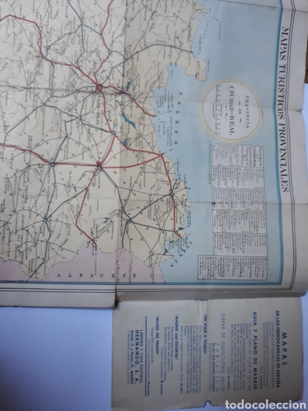 Libros de segunda mano: Libros publicidad mapas Ciudad Real - mapas tur&iacute;sticos provinciales editorial Hernando - Foto 5