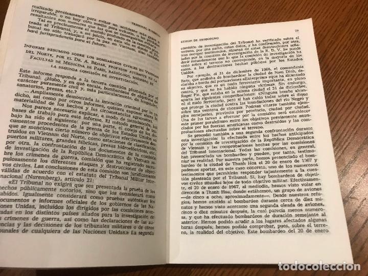 Libros de segunda mano: TRIBUNAL RUSSELL. SESIONES DE ESTOCOLMO Y ROSKILDE. 1969 - Foto 2