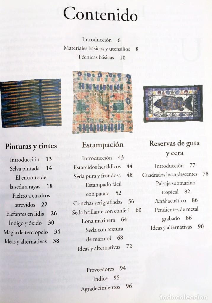 Libros de segunda mano: ESTAMPACI&Oacute;N DE TEJIDOS - MIRANDA INNES - IDEAS CREATIVAS CEAC - Foto 6