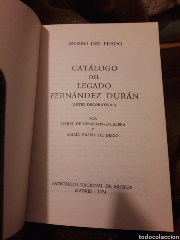 Libros de segunda mano: Museo del Prado. Legado Fern&aacute;ndez Dur&aacute;n. 1974 - Foto 2