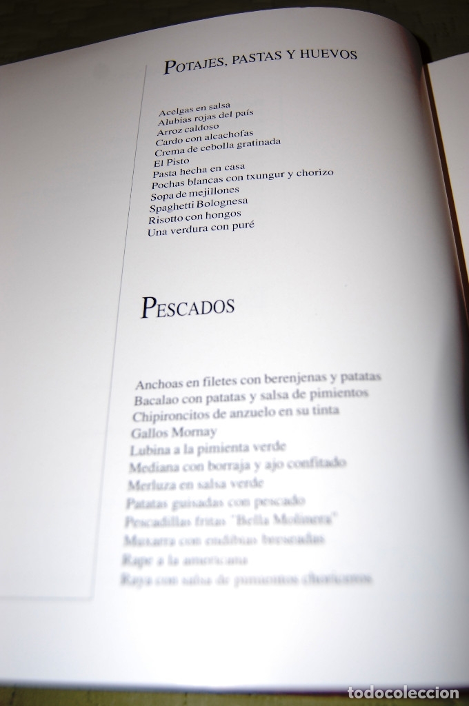 Libros de segunda mano: Men&uacute; del d&iacute;a, por Pedro Subijana. - Foto 3