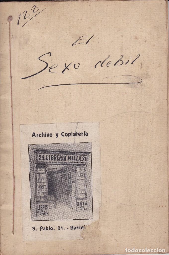 Libros de segunda mano: El sexo d&eacute;bil Madrid 1912 - Foto 1