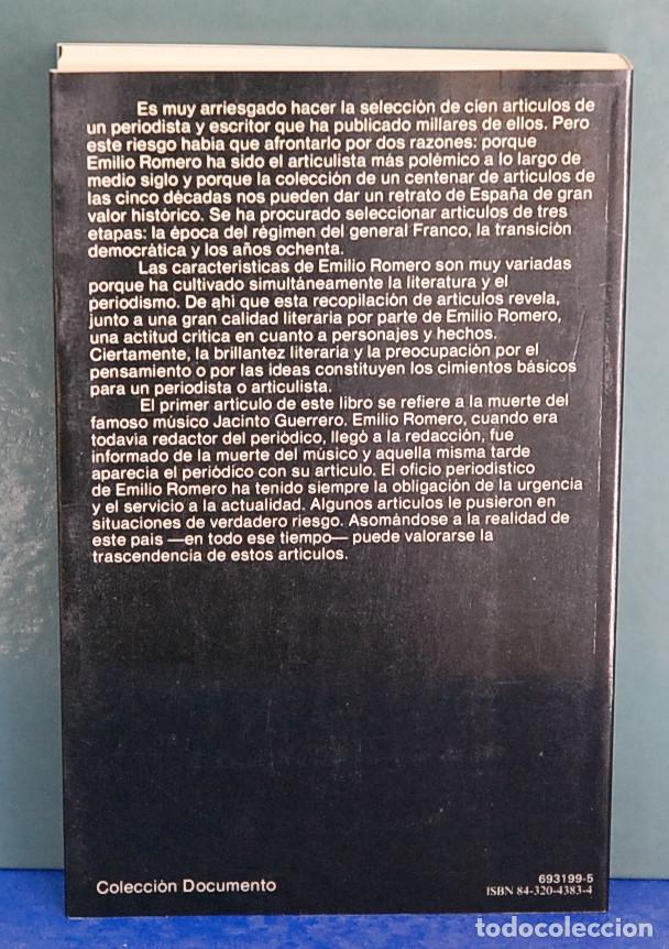Libros de segunda mano: Testigo de la historia. Emilio Romero - Foto 2