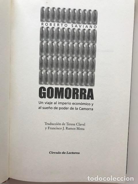 Libros de segunda mano: Gomorra - Roberto Saviano - Foto 2