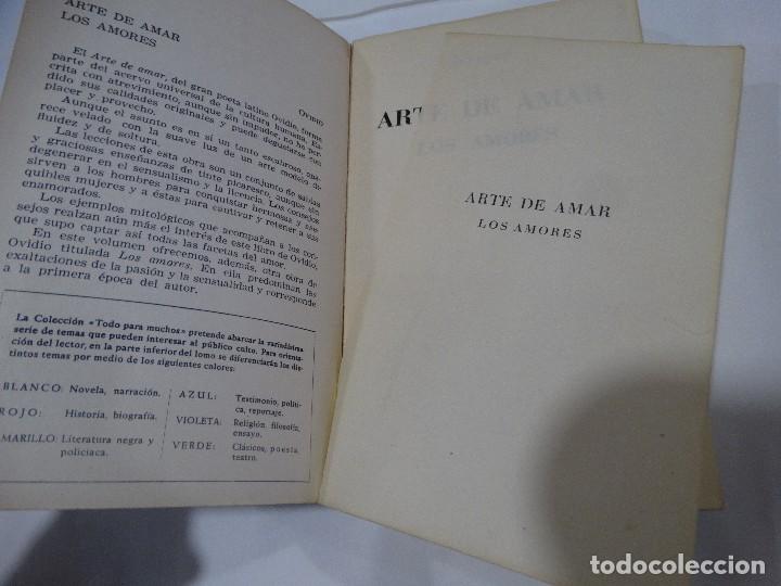 Libros de segunda mano: ARTE DE AMAR - LOS AMORES - OVIDIO- 1964 - Foto 5