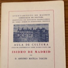 Libros de segunda mano: IEM-AYUNTAMIENTO DE MADRID. CONCEJALIA DE CULTURA-1(13€)