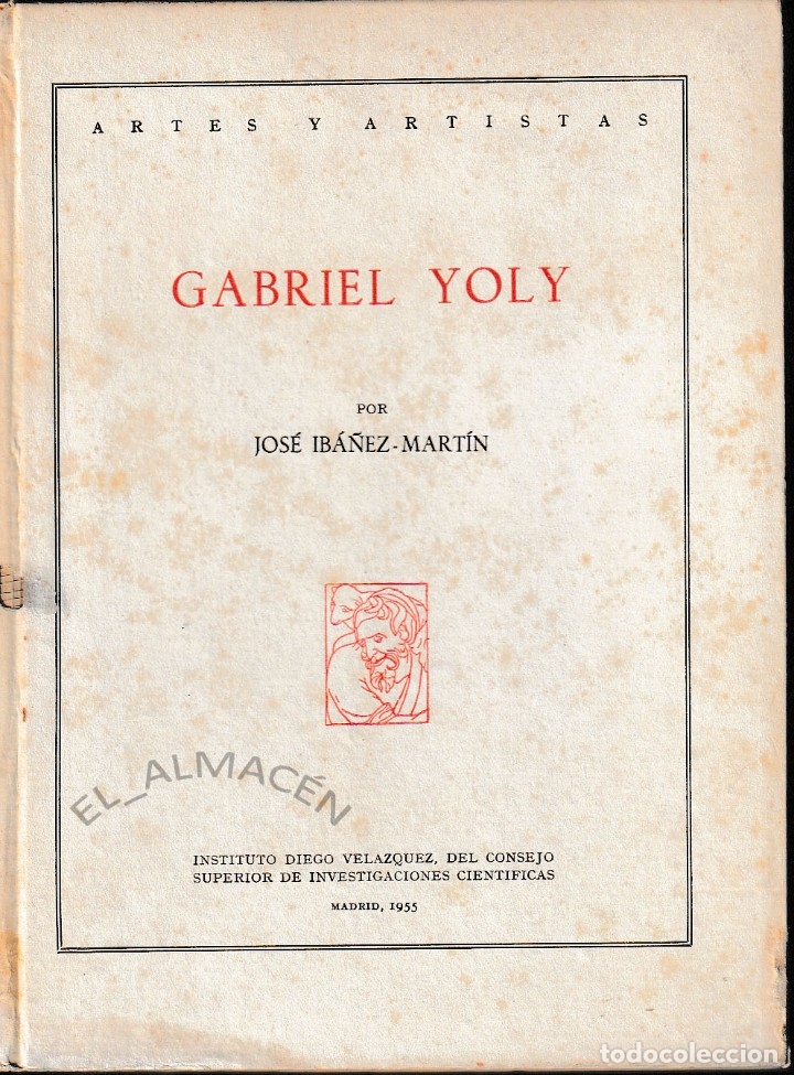 Libros de segunda mano: GABRIEL YOLY (J. IB&Aacute;&Ntilde;EZ-MART&Iacute;N 1956) SIN USAR - Foto 1