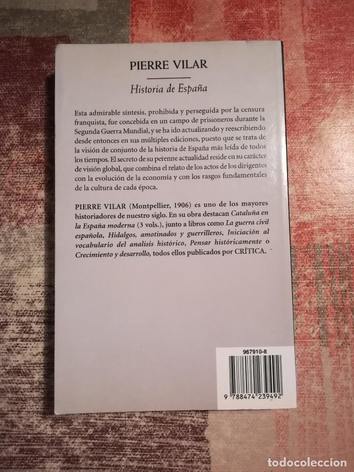 Libros de segunda mano: Historia de Espa&ntilde;a - Pierre Vilar - Foto 2