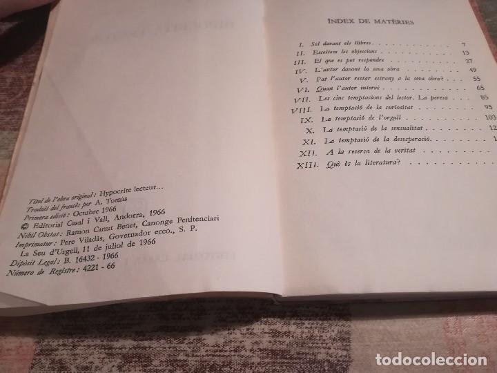 Libros de segunda mano: Hip&ograve;crita lector... - Pierre Lecarme - en catal&agrave; - Foto 5