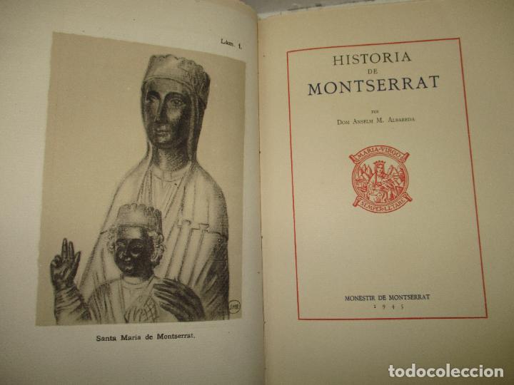 Libros de segunda mano: HISTORIA DE MONTSERRAT. - ALBAREDA, Anselm M. - Foto 1