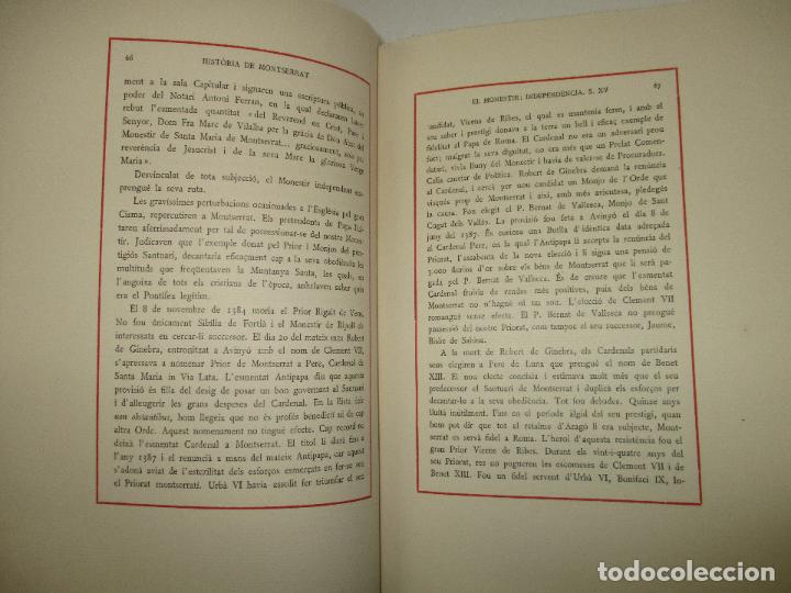 Libros de segunda mano: HISTORIA DE MONTSERRAT. - ALBAREDA, Anselm M. - Foto 9