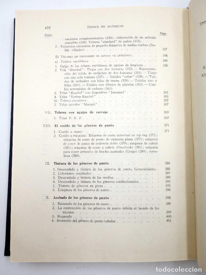 Libros de segunda mano: G&Eacute;NEROS DE PUNTO (I. Rius Sintes) Bosch, 1952 - Foto 7