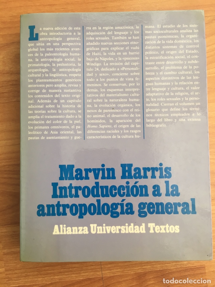 Libros de segunda mano: Introducci&oacute;n a la antropolog&iacute;a general. Marvin Harris. Alianza 1985 - Foto 1