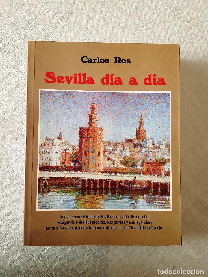 Libros de segunda mano: SEVILLA D&Iacute;A A D&Iacute;A. Carlos Ros. Edici&oacute;n de 1996 - Foto 1