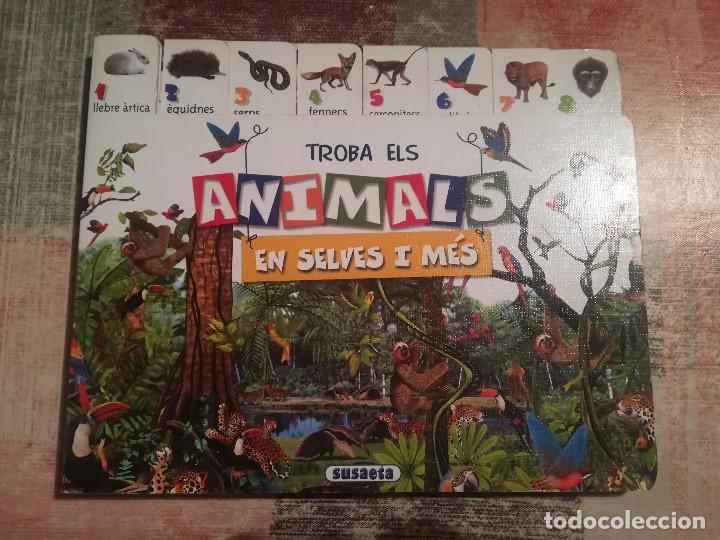 Libros de segunda mano: Troba els animals en selves i m&eacute;s - Susaeta - en catal&agrave; - Foto 1