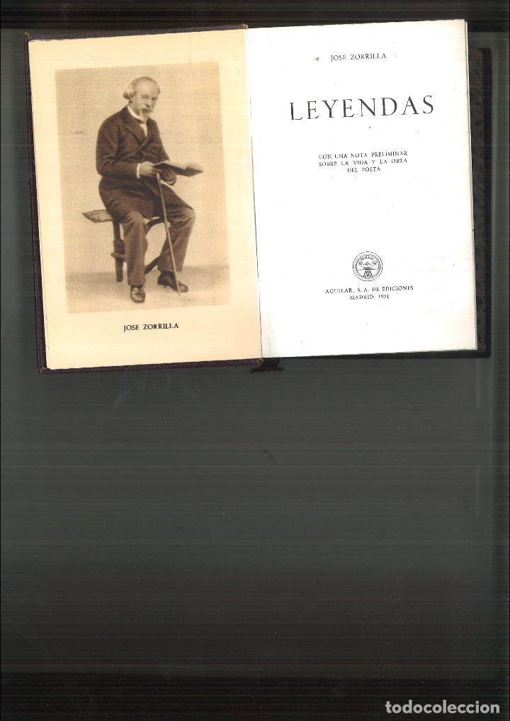 Libros de segunda mano: Leyendas. Jos&eacute; Zorrilla, 1951 - Foto 1
