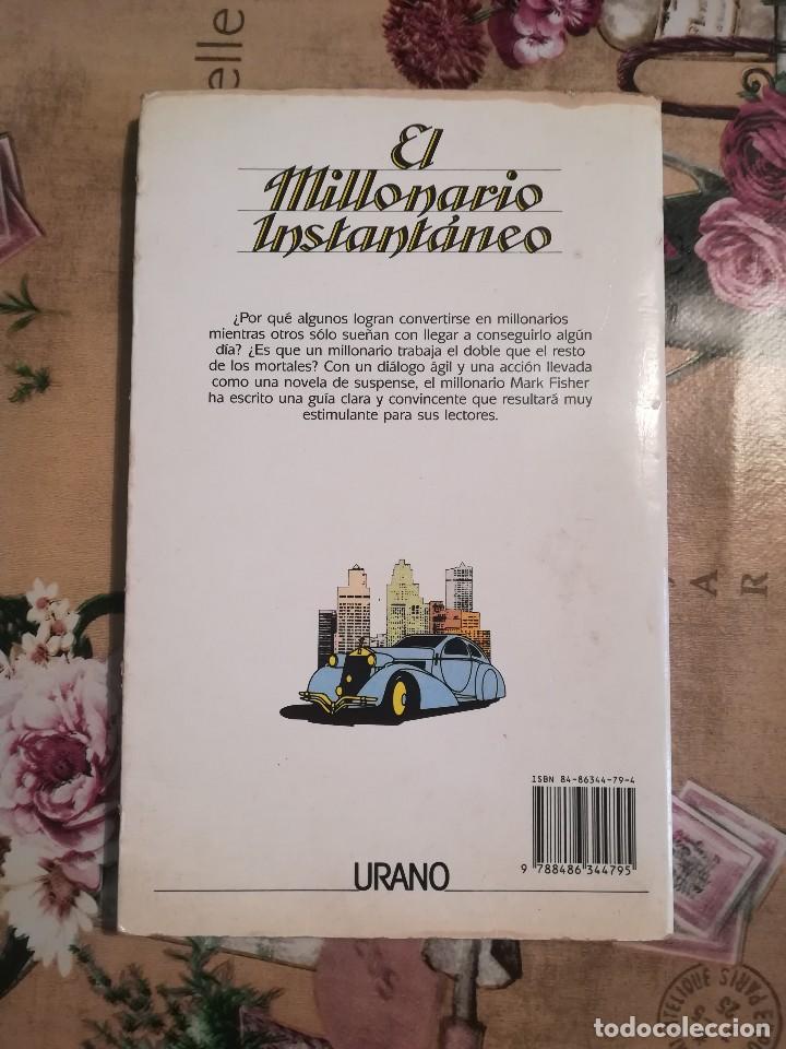 Libros de segunda mano: El millonario instant&aacute;neo - Mark Fisher - Foto 2