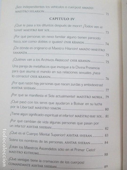 Libros de segunda mano: INTERROGANTES. ARACELI EGEA. METAFISICA RENOVADA RAY SOL. EDITORIAL EX LIBRIS 2004. - Foto 16